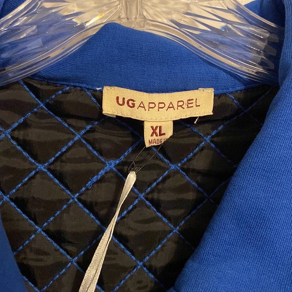 UG Apparel Women’s Blue KU Jayhawks Quilted Full Zip Vest - Picture 2 of 7